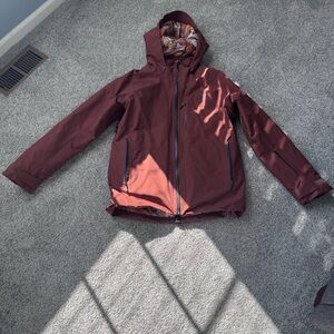 Stio Doublecharge insulated ski jacket - goretex - Maroon - size large